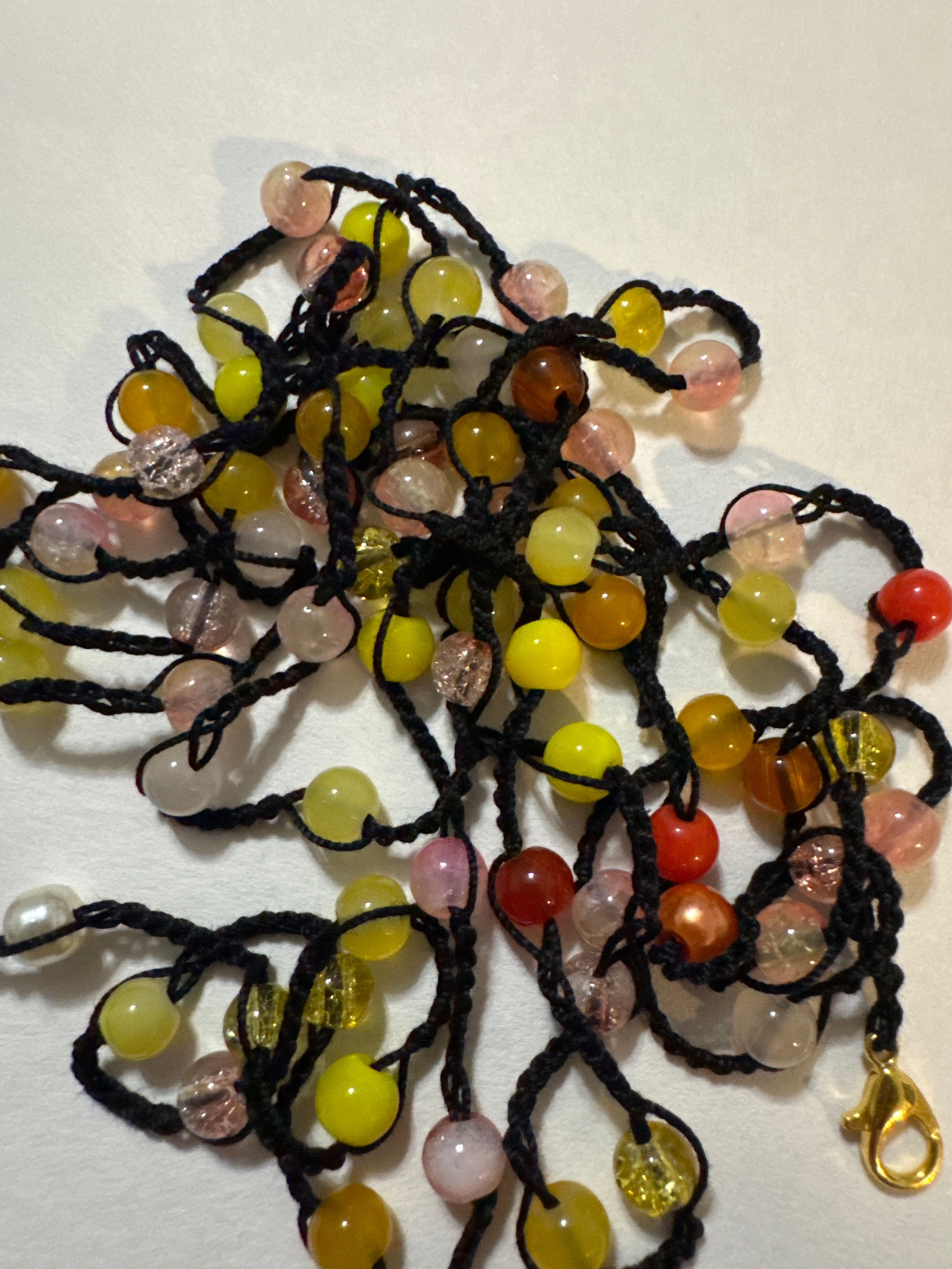 Body Beads Yellow line