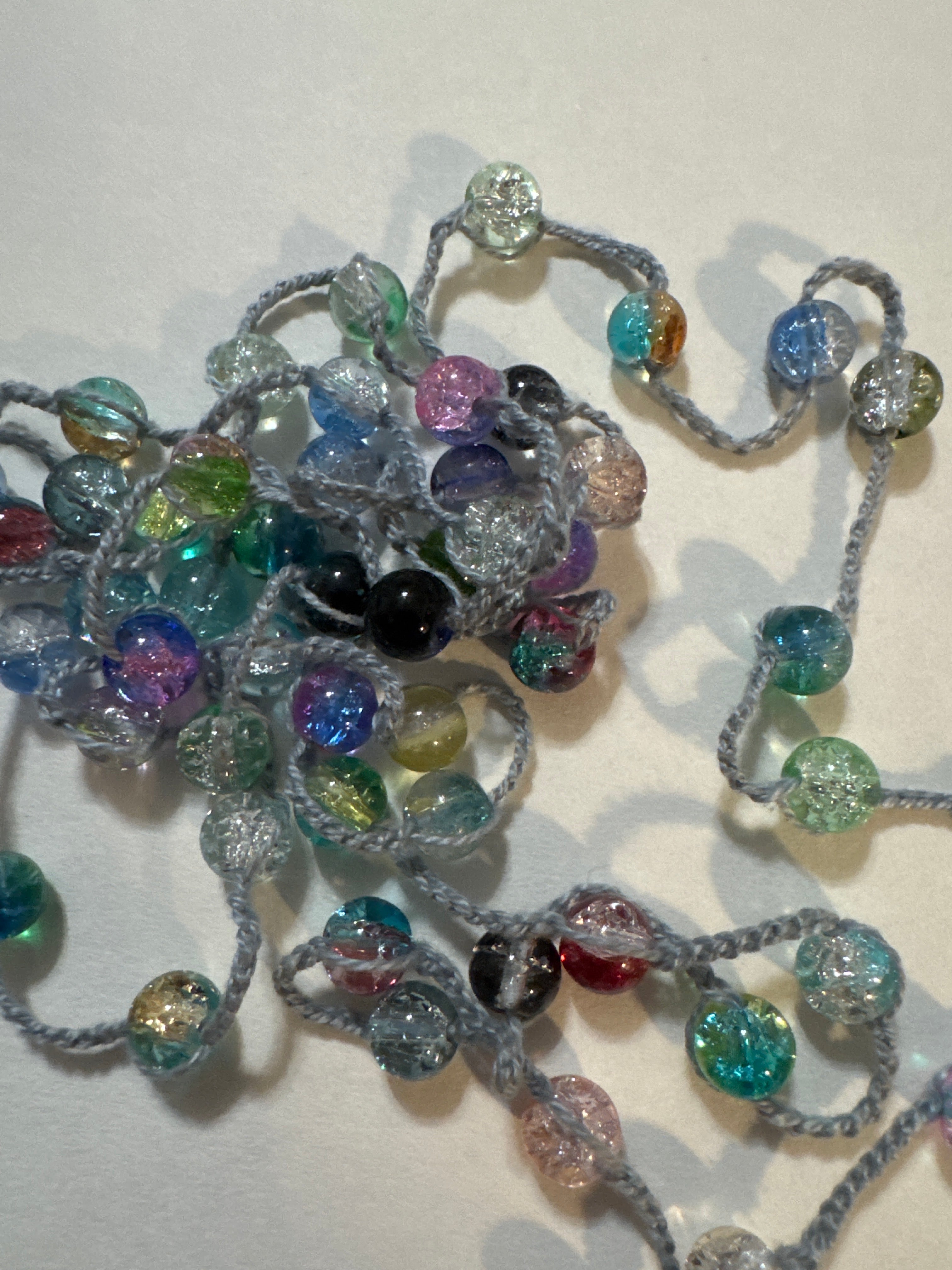 Body Beads Green Lines