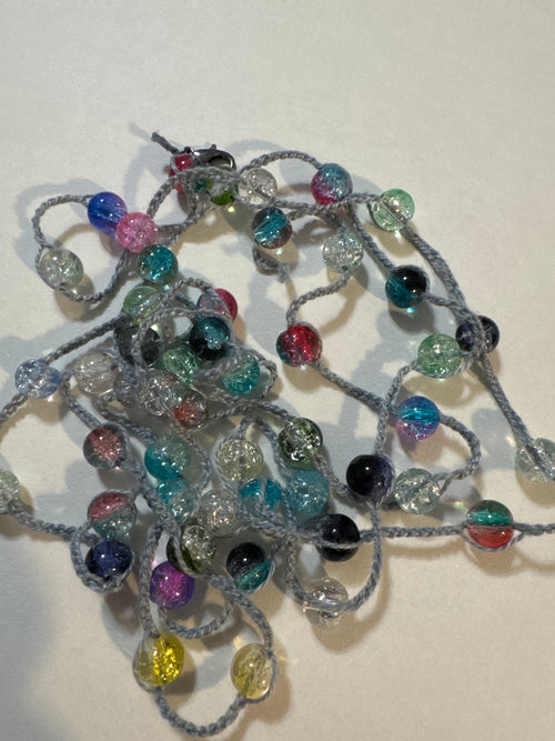 Body Beads Green Lines