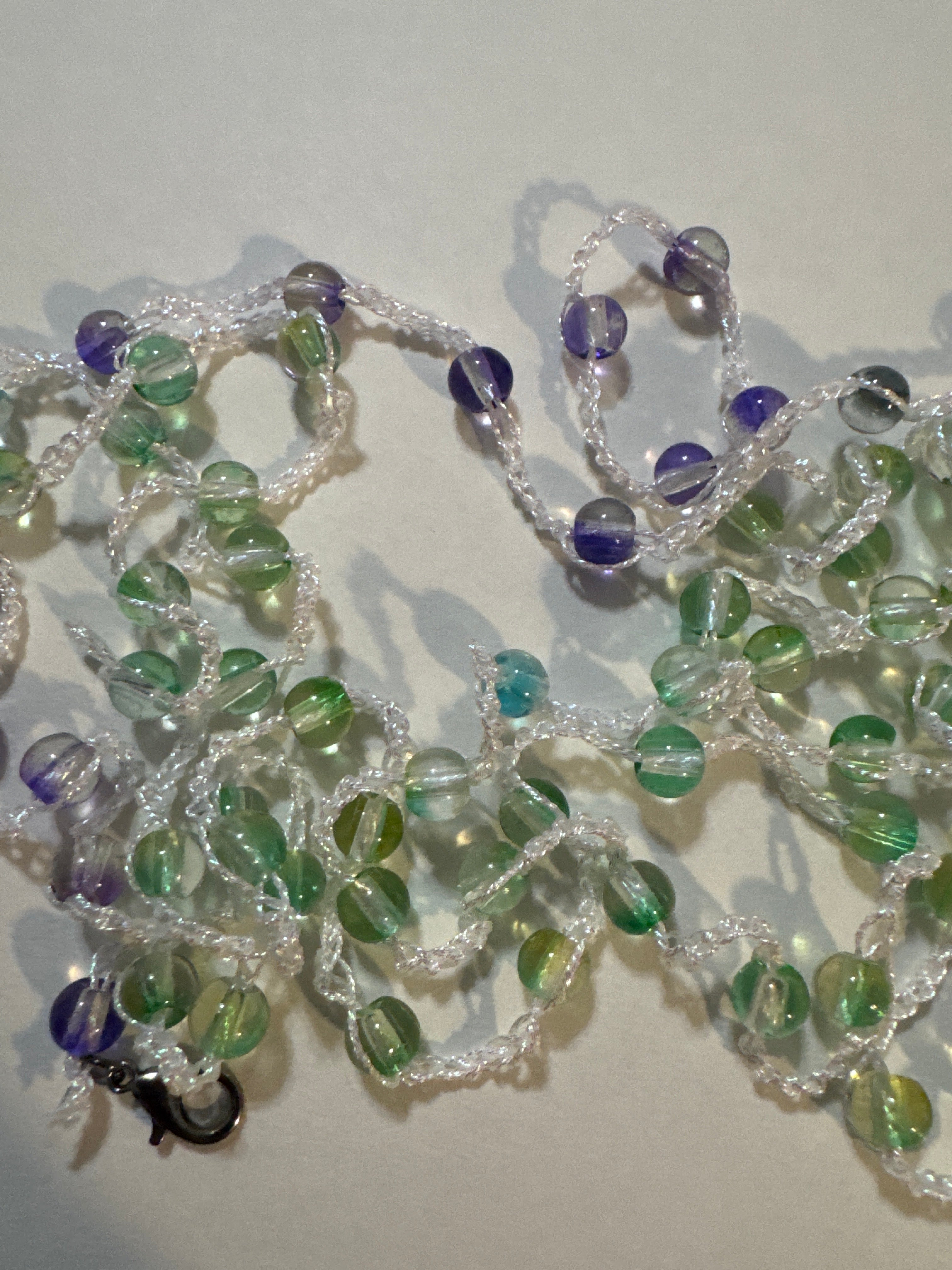 Body Beads Green Lines